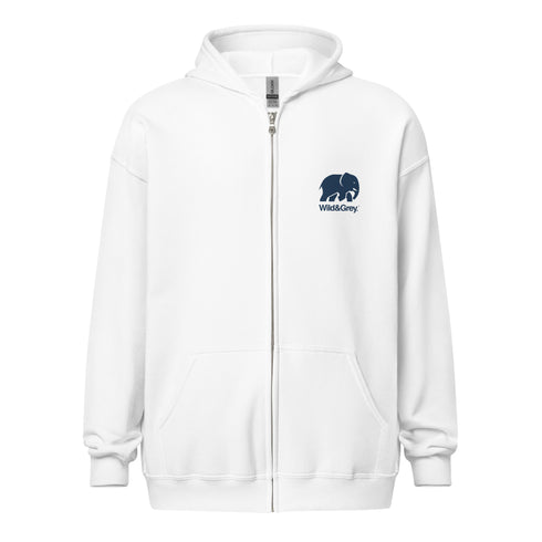 Elephant Conservation - Full Zip Womens Hoodie
